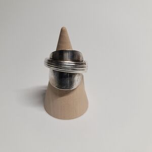 Handmade Silver Saddle Ring From Vintage Silver Spoon